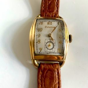 VINTAGE MENS BULOVA WRISTWATCH CAL 10AM FROM 1939 - excellent condition !